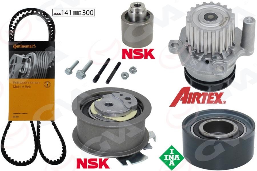 GVADevirdaimli Eksantrik Gergi Kiti Passat-Jetta-Golf5-Octavıa-A3-A6 2.0Tdı 04-06 Bkp-Bkd-Bre-Blb-BmrGVA 59WPK7526