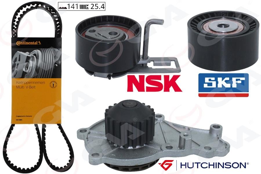 GVADevirdaimli Triger Seti 141X250 Focus 1.6 Tdci-Courier 1.5 Tdci-3008-308-C3 11-16 Euro 5 Av6q8a615ab-3M5q8591caGVA 59WPK4325C-1