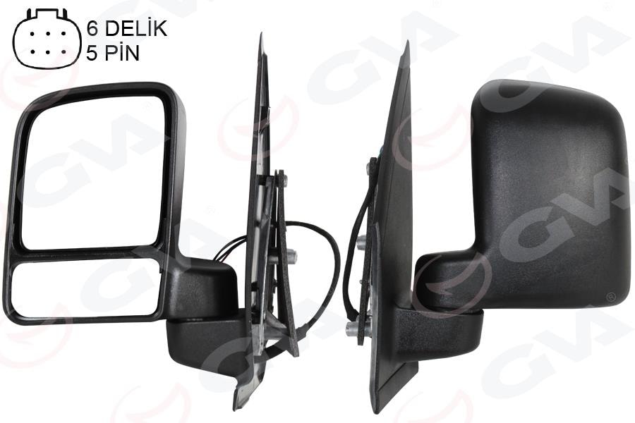 GVADış Dikiz Aynası Elektrikli Isıtmalı Çift Cam Sol Connect 02-08 Vm-6311EhlGVA 1033153