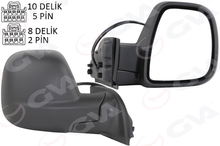 GVADış Dikiz Aynası Fıat Yeni Doblo Combi- Carg0 Elektrikli Desenli Rezistanslı Sağ 23-GVA 1029102