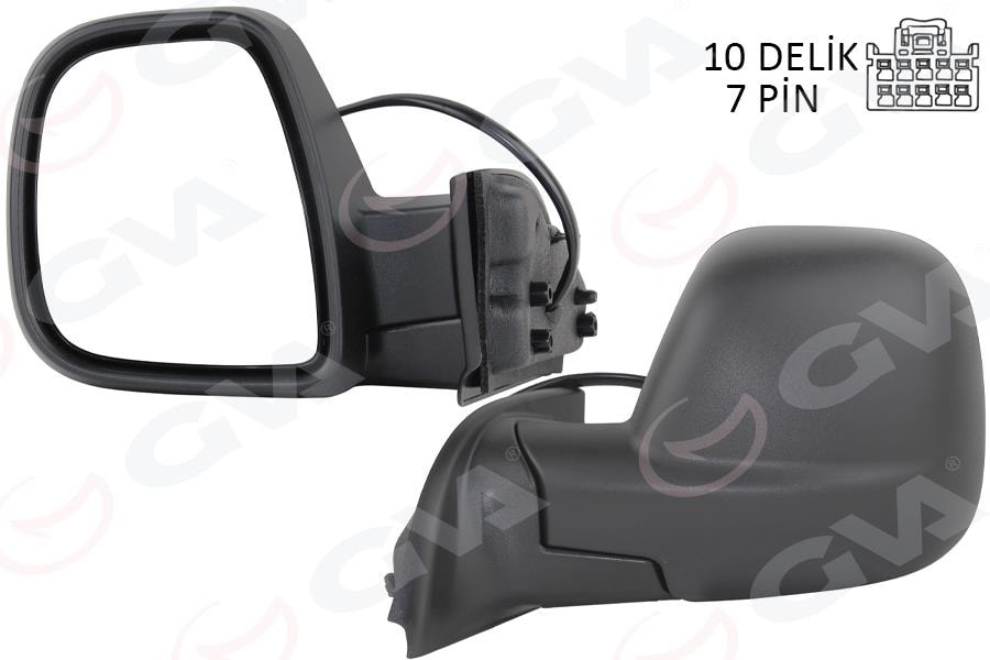 GVADış Dikiz Aynası Fıat Yeni Doblo Combi- Carg0 Elektrikli Desenli Rezistanslı Otomatik Açma Kapama Sol 23-GVA 1029107