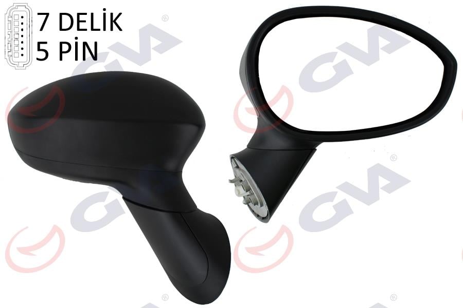 GVADış Dikiz Aynası Sağ 500 07 Elektrikli Isıtmalı Konveks 5 Fiş Vm-6158ErGVA 1029560