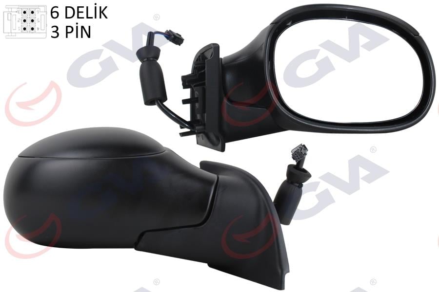 GVADış Dikiz Aynası Sağ C3 02 Elektrikli Isıtmalı Konveks 3 Fiş Vm-501ErGVA 1050230