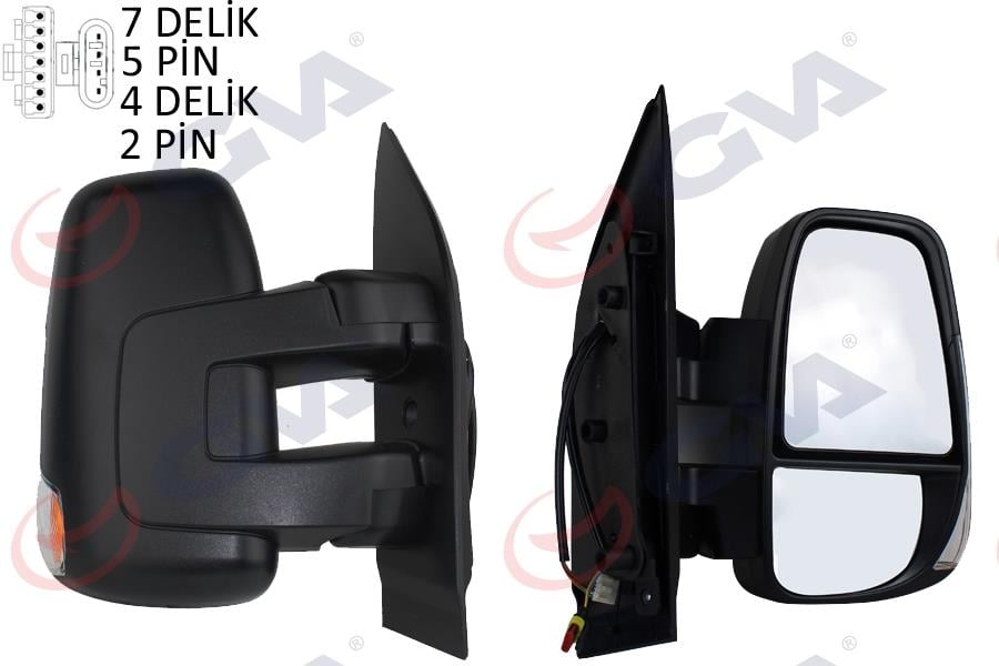 GVADış Dikiz Aynası Sağ Daıly 14 Elektirikli Isıtmalı Sinyalli Desenli Konveks Vm-6952EhrGVA 1029940