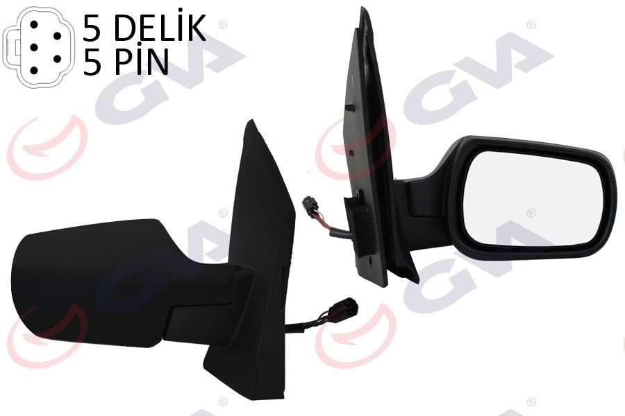 GVADış Dikiz Aynası Sağ Fıesta 02 Elektrikli Isıtmalı Konveks 5 Fiş Vm-312EhrGVA 1037130