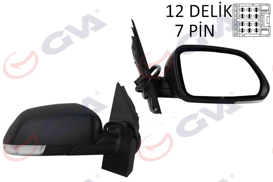 GVADış Dikiz Aynası Sağ Polo 05 Elektrikli Isıtmalı Konveks 5 Fiş Vm-377EhrGVA 1075445