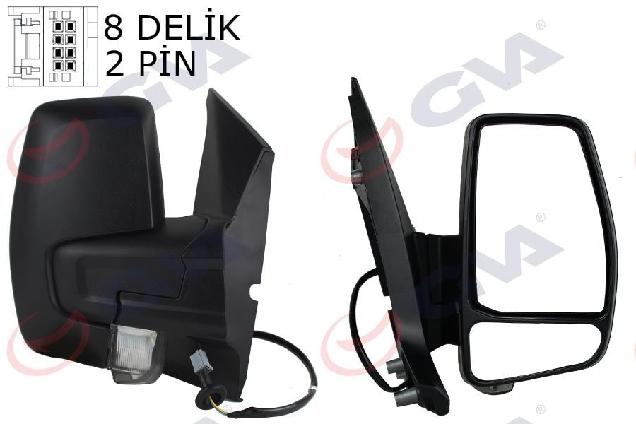 GVADış Dikiz Aynası Sağ Transit Custom V362 12 Mekanik Desenli Sinyalli Konveks Vm-6325R 1766579-682Bl5ja6GVA 1032210