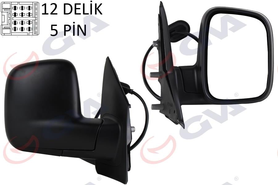 GVADış Dikiz Aynası Sağ Transporter T5 Multıvan 04 Elektrikli Isıtmalı Konveks 5 Fiş Vm-373EhrGVA 1075525