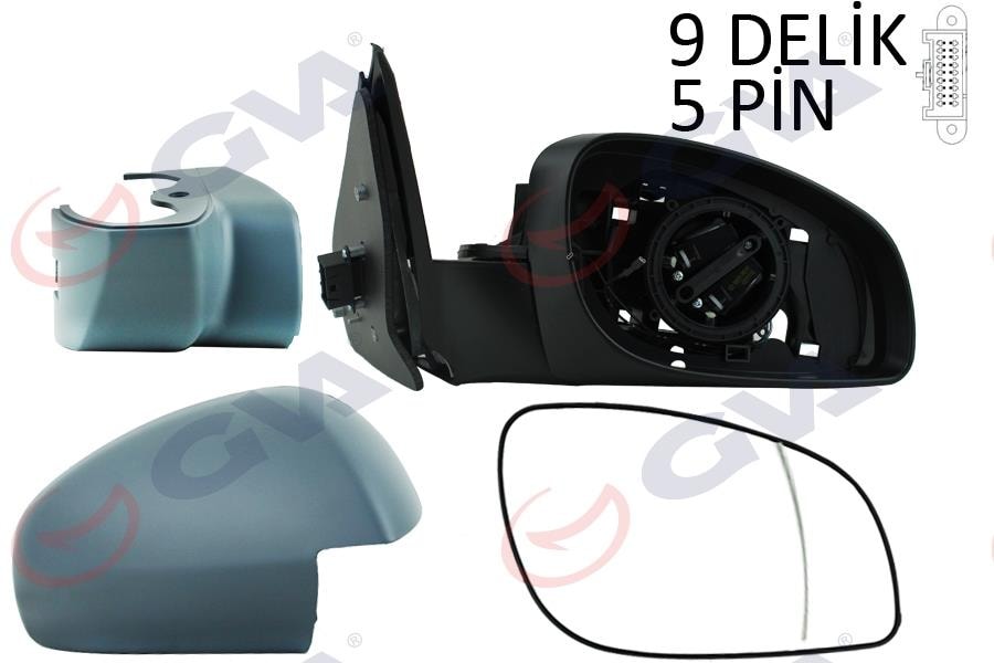 GVADış Dikiz Aynası Sağ Vectra C 03 Elektrikli Isıtmalı Astarlı Asferik 5 Fiş Vm-966EhprGVA 1090335