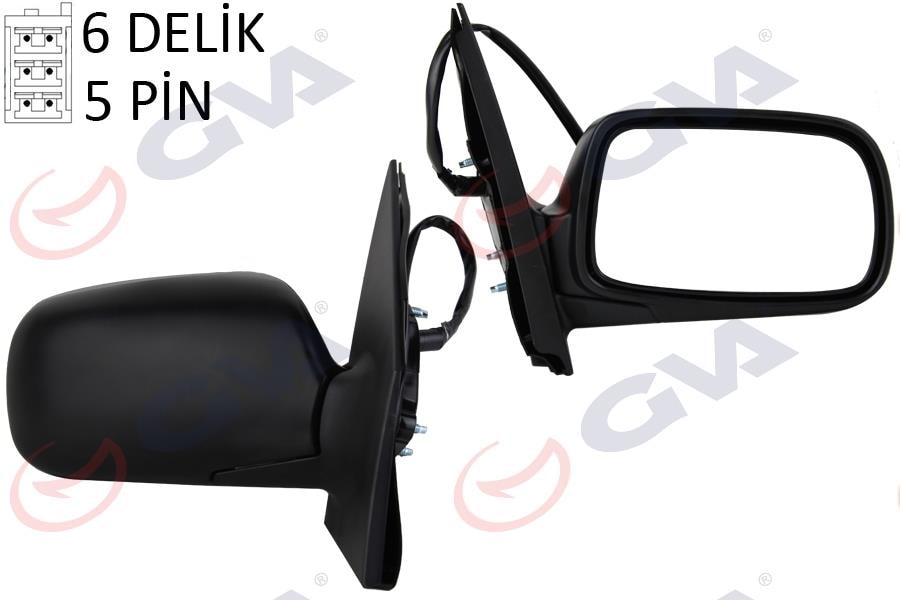GVADış Dikiz Aynası Sağ Yaris 99 Elektrikli Isıtmalı Konveks 5 Fiş Vm-261EhrGVA 1071202