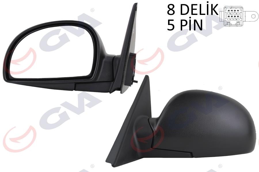 GVADış Dikiz Aynası Sol Accent 03 Elektrikli Isıtmalı Konveks 5 Fiş Vm-449EhlGVA 1091116