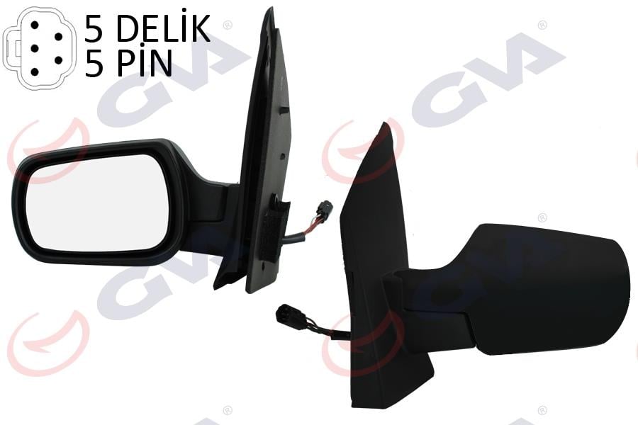 GVADış Dikiz Aynası Sol Fıesta 02 Elektrikli Isıtmalı Konveks 5 Fiş Vm-312EhlGVA 1037131