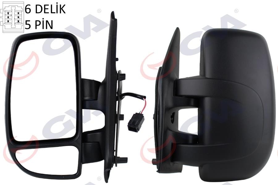 GVADış Dikiz Aynası Sol Master-Movano 04 Elektrikli Isıtmalı Konveks 5 Fiş Vm-969EhlGVA 1019241