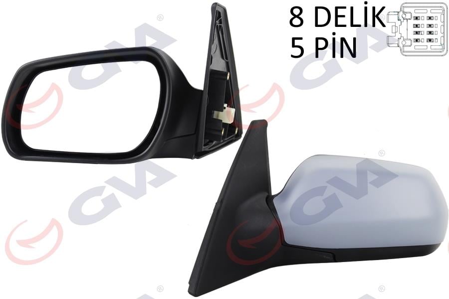 GVADış Dikiz Aynası Sol Mazda 3 03 Elektrikli Isıtmalı Astarlı Konveks 5 Fiş Vm-324EhplGVA 1099925