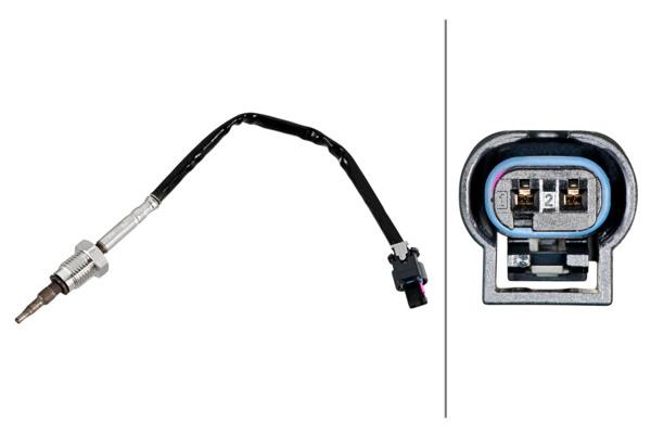 HELLAEgzoz Gazı Sıcaklık Sensörü Fıat Egea 16> 500X 16> 500L 13> Jeep Renegade 14> 1.6D MtjHELLA 6PT358226241