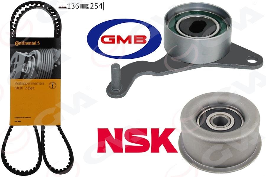 GVAEksantrik Gergi Kiti 25X136 Astra F 91-98 -Combo B-Corsa B 93 Vectra A-B 90 1.7 8V 17D-X17d-Td Mazda 323GVA 59T9002