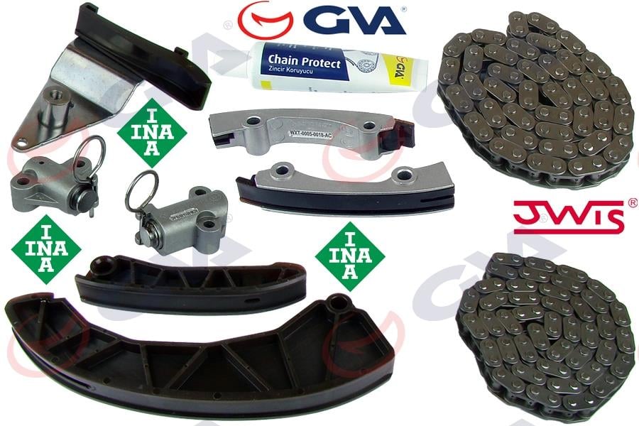 GVAEksantrik Zincir Seti 9 Parça Hyundaı Accent Era-Getz 1.5 Crdi 16V D4fa 05-10 ÇıkıntılıGVA 59C9130
