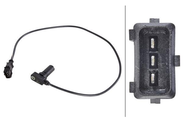 HELLAİmpuls Vericisi. Krank Mili.12V.İndüktif Sensörü.3-Kutuplu.Audi 80-100-A4-A6-A8-CabrioletHELLA 6PU009163981