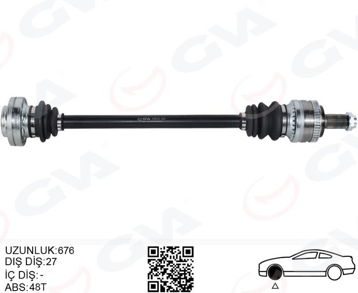 GVAKomple Aks Arka Sağ Bmw E46 676MmGVA 4499183