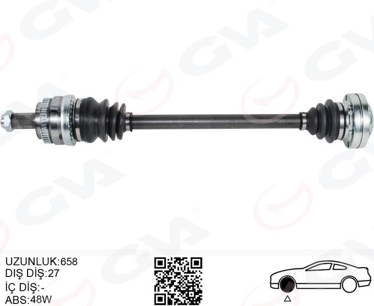 GVAKomple Aks Arka Sağ Bmw E81 E87 E82 E88 E90 E91 E92 658MmGVA 4499191