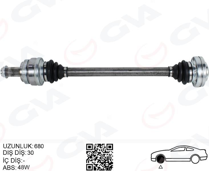 GVAKomple Aks Arka Sol Bmw X3 E83 04 680MmGVA 4499205