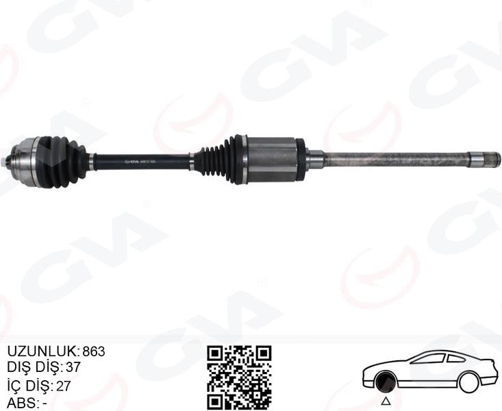 GVAKomple Aks Ön Sağ Bmw F10 F12 F13 F06 Xdrıve 863MmGVA 4499112