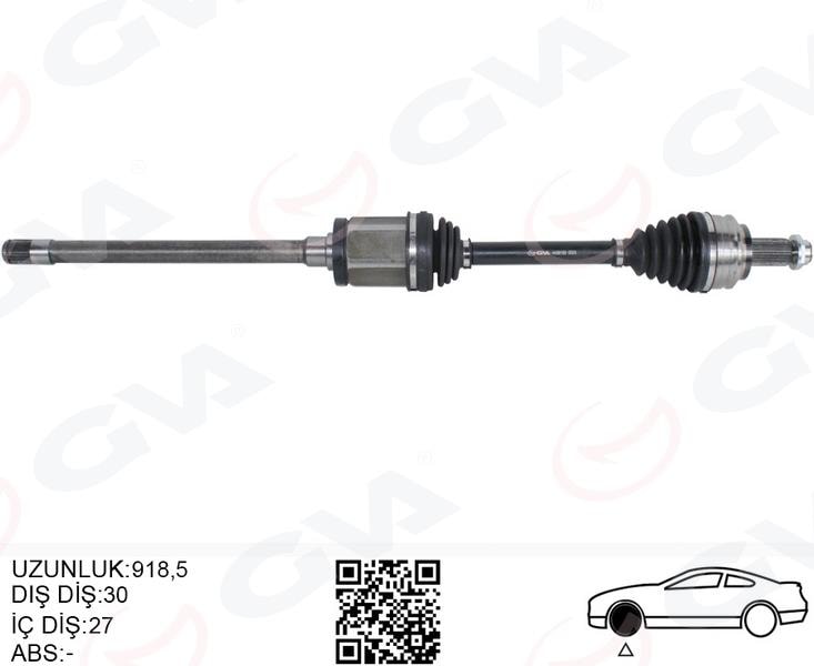 GVAKomple Aks Ön Sağ Bmw X3 E83 04 11 918.5MmGVA 4499180