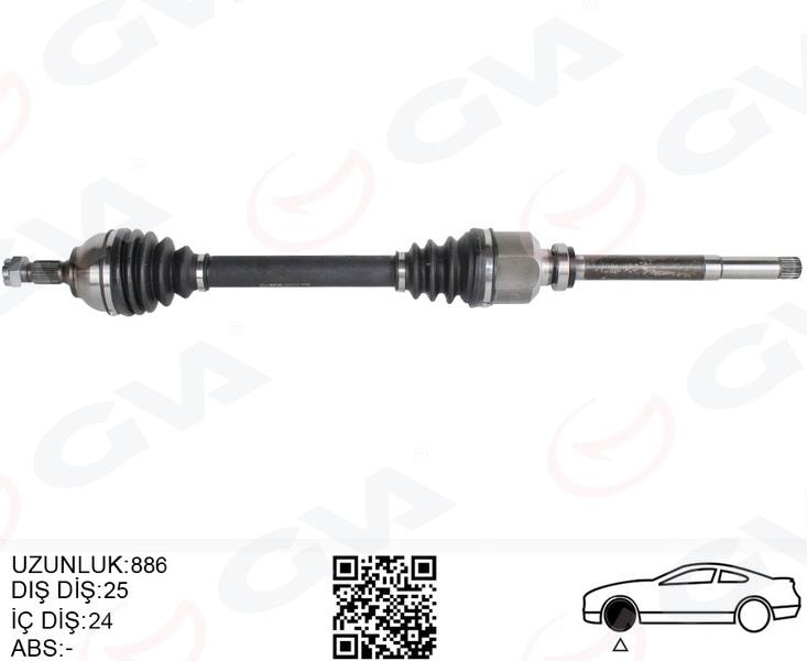 GVAKomple Aks Ön Sağ Psa 301 1.6 Hdı 100 Ps Euro 6 18-GVA 4443314