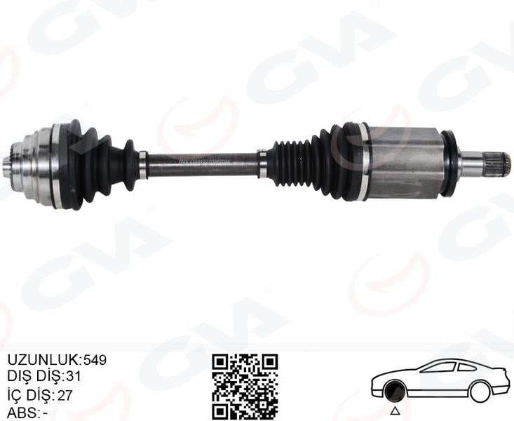 GVAKomple Aks Ön Sol Bmw F20 F22 F30 F32 F33 F34 F36 Xdrıve 549MmGVA 4499192