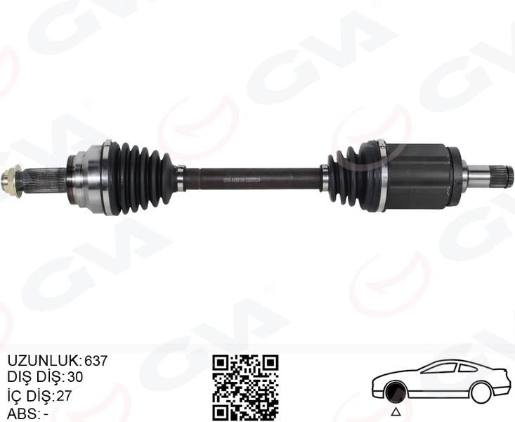 GVAKomple Aks Ön Sol Bmw X5 E70 X6 E71 E72 637MmGVA 4499186