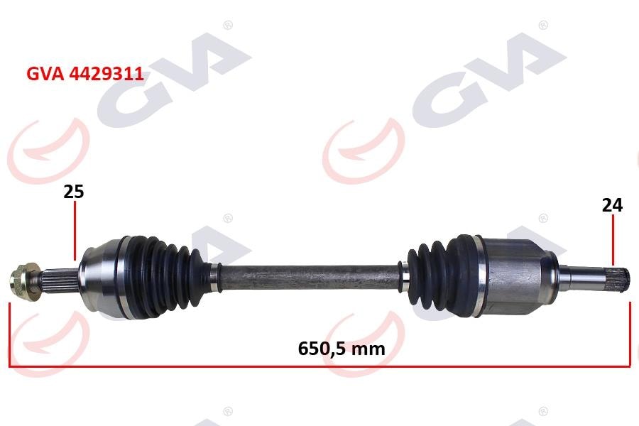 GVAKomple Aks Ön Sol Egea 1.3 Mjt Mt 15- İç Aks KafalıGVA 4429311