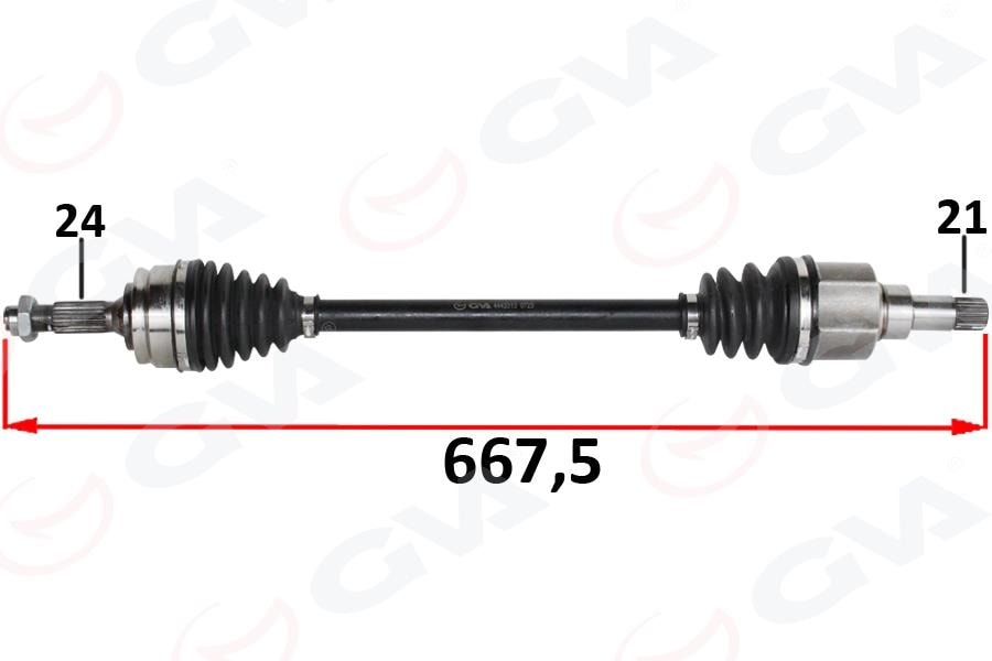 GVAKomple Aks Ön Sol Psa 301 1.2 Vtı M-T 12-GVA 4443313