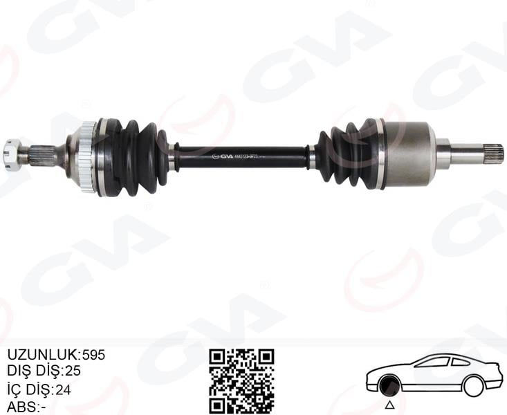 GVAKomple Aks Ön Sol Psa Partner 5.5F 2.0 Hdı Abslı 96-08GVA 4445123