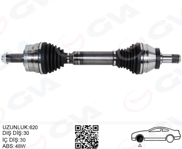 GVAKomple Aks Ön Sol Range Rover 3 Vogue L322 02 12 620MmGVA 4499226