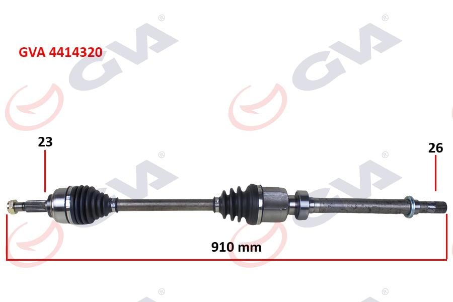 GVAKomple Aks Sağ Clıo Iv 1.5 Dcı 12- 75-90HpGVA 4414320