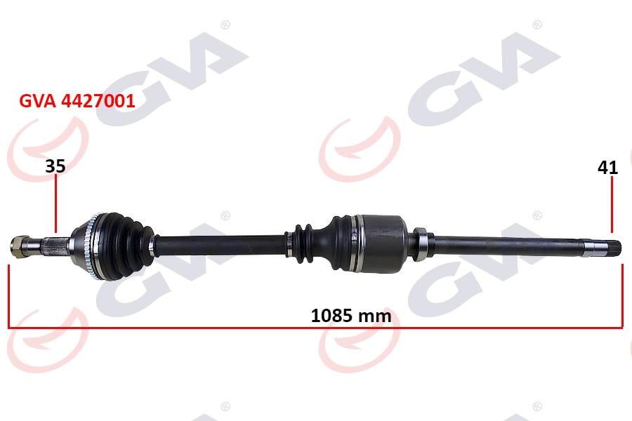 GVAKomple Aks Sağ Ducato-Boxer-Jumper 2.5 D 94-02 18Q 1085MmGVA 4427001