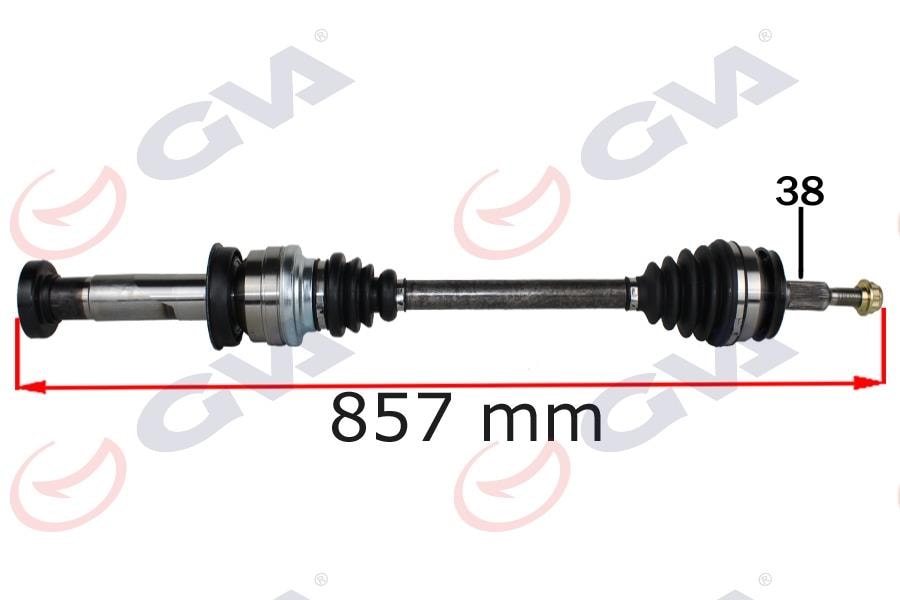 GVAKomple Aks Sağ Düz Vites Transporter T6 2.0 Tdı 860Mm Caab-Caac-CaaeGVA 4475260