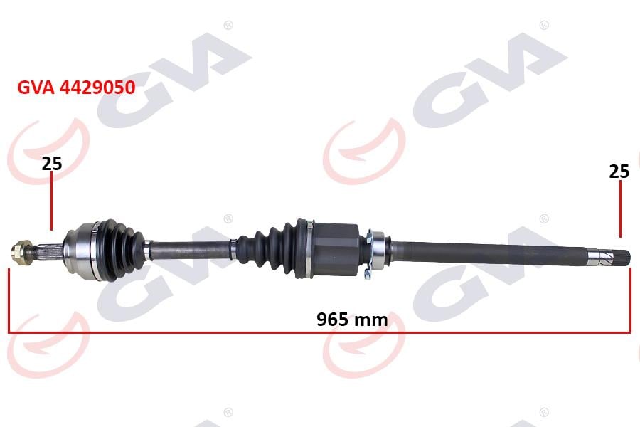 GVAKomple Aks Sağ Milli Doblo 1.6 Mjt At/Mt 10- 965.5MmGVA 4429050