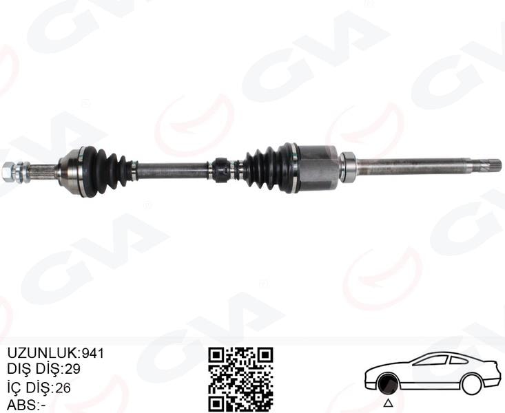 GVAKomple Aks Sağ Nıssan Qashqaı 1.5L K9k J10 06-13 Manuel VitesGVA 4499910