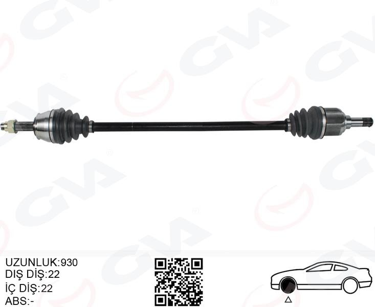 GVAKomple Aks Sag On Fıat Doblo 119.223 1.4 01-10GVA 4427032