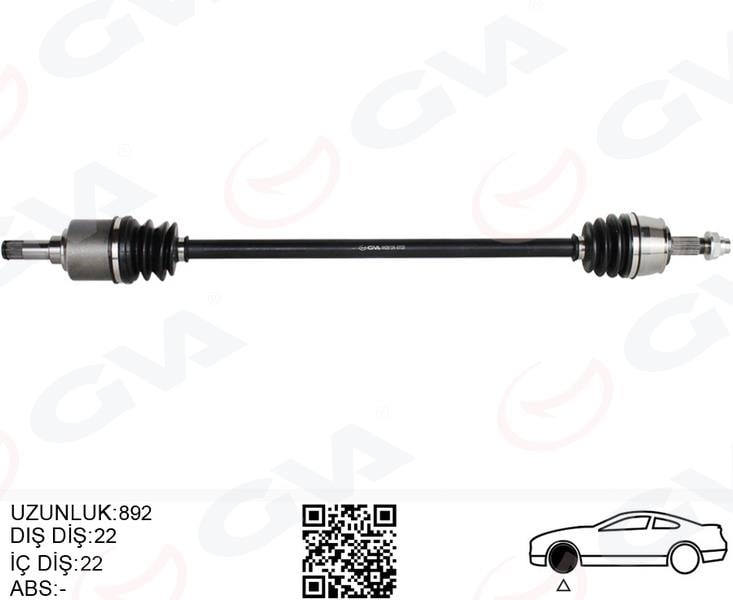 GVAKomple Aks Sag On Fıat Grande Punto 199 1.2 Mpı M-T 05-12GVA 4428124