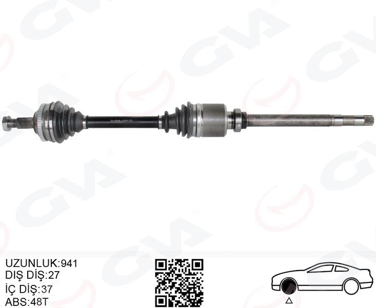 GVAKomple Aks Sag On Fıat Scudo 220P 1.9 Td 96-06 AbslıGVA 4429064