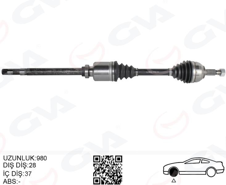 GVAKomple Aks Sag On Fıat Scudo 270 2.0 Mjt 07-GVA 4429066