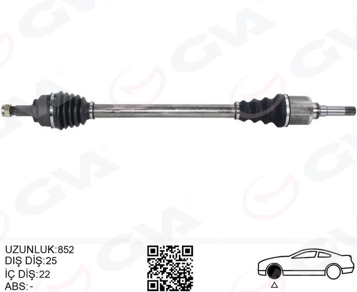 GVAKomple Aks Sag On Psa 207 Wa.Wc 1.4 Hdı M-T 06-12GVA 4443318