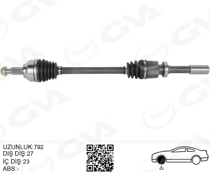 GVAKomple Aks Sag On Renault Laguna Iı Bg0/1 1.6İ 16V M-T Jh3 01-07GVA 4419044