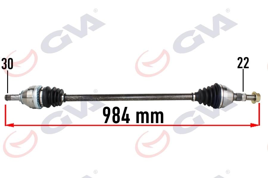 GVAKomple Aks Sağ Opel Vectra C 1.6-1.8 02-08 984MmGVA 4490120