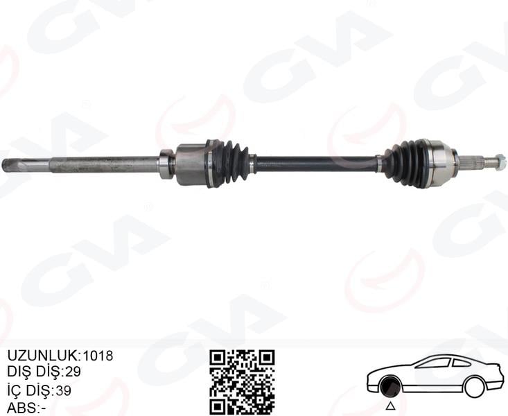 GVAKomple Aks Sağ Renault Trafic Iıı 1.6 Dci 14- 1018MmGVA 4419015