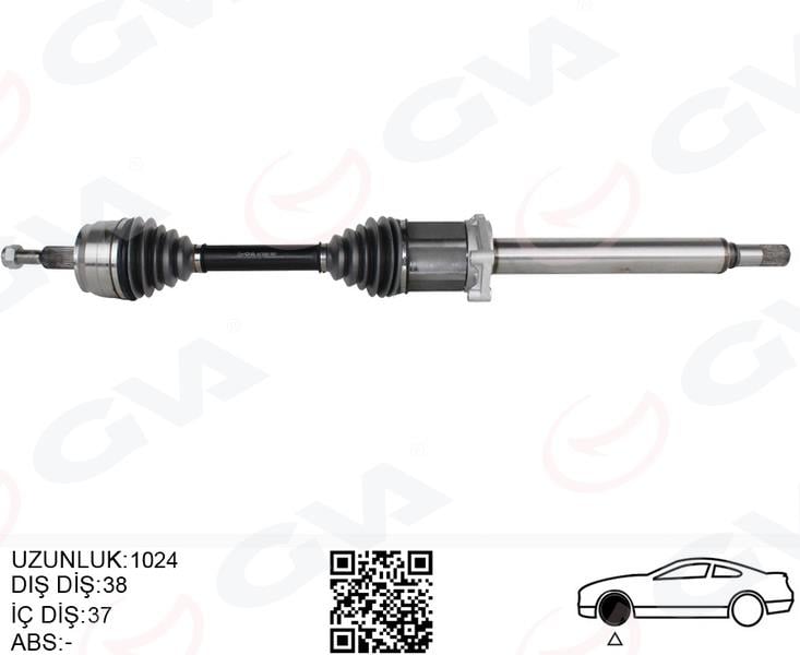 GVAKomple Aks Sağ Transporter T6 2.0 Tdı 140Hp Auto 12-GVA 4475262