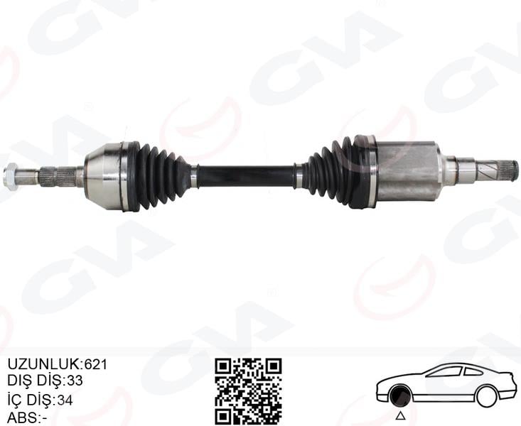 GVAKomple Aks Sol Chevrolet Cruze 1.6 10-17 621MmGVA 4499131
