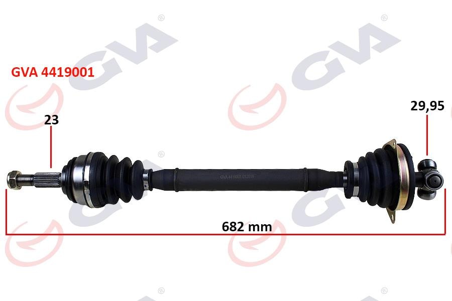 GVAKomple Aks Sol Dacıa Logan-Sandero 1.5 Dci 04-12 682MmGVA 4419001